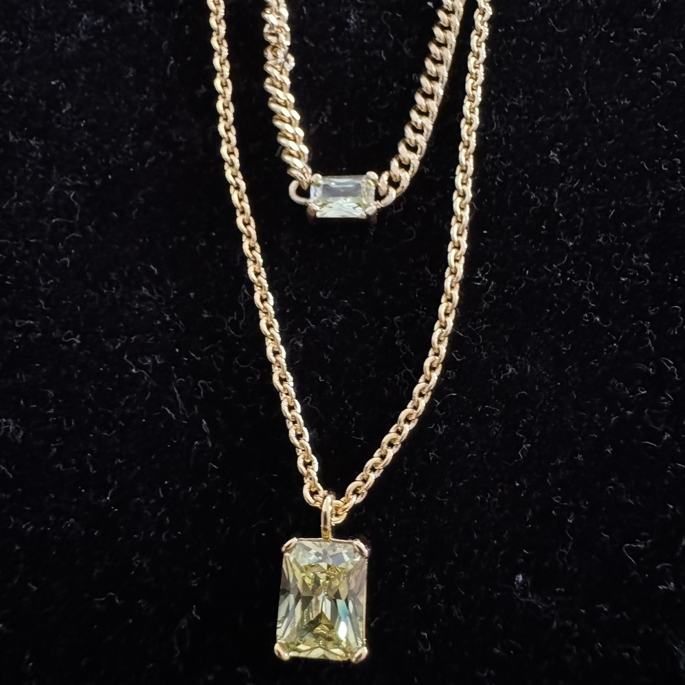 Elegant Gold Layered Necklace - Picture 2 of 3